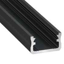 Profil typ A 2m czarny aluminiowy anodowany nawierzchniowy