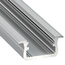 Profil typ B 2m aluminiowy surowy wpuszczany