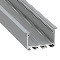 INSO profil 1m aluminiowy srebrny anodowany wpuszczany