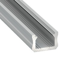 Profil typ X 1m aluminiowy anodowany srebrny nawierzchniowy