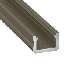 Profil typ X 1m aluminiowy anodowany inox nawierzchniowy