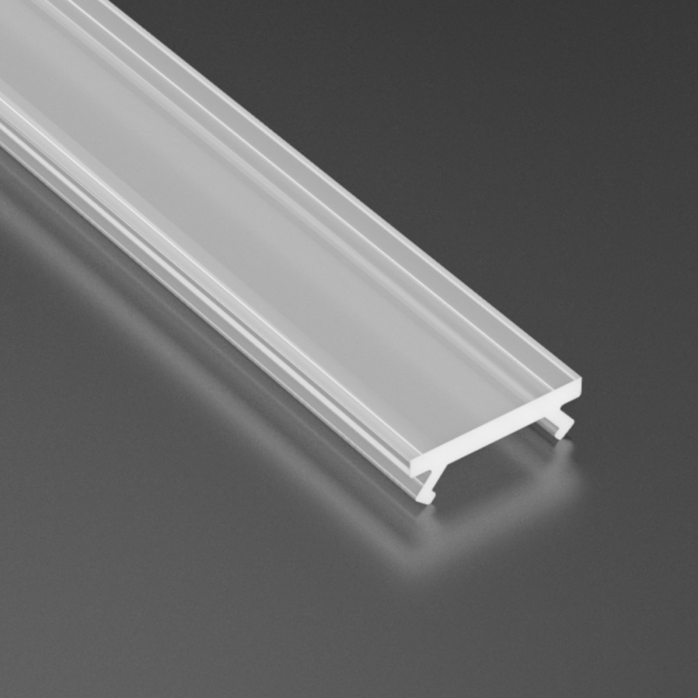 Klosz SLIM mrożony PVC do profili LED 1m
