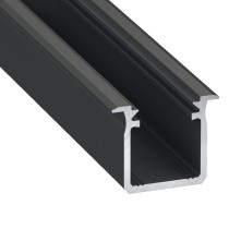 Profil typ G 1m aluminiowy anodowany czarny wpuszczany
