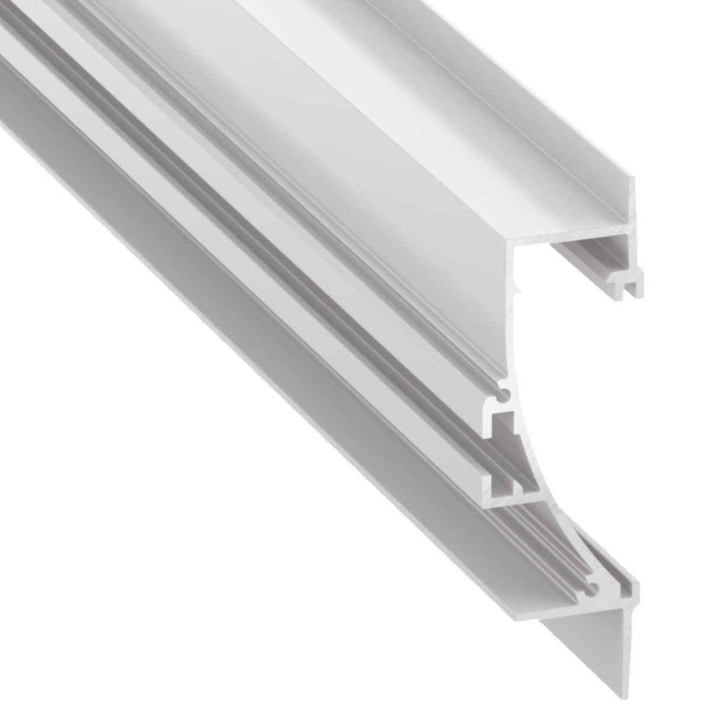 TIANO profil aluminiowy lakierowany biały przypodłogowy wpuszczany 1m