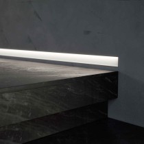 TIANO profil aluminiowy lakierowany biały przypodłogowy wpuszczany 2m