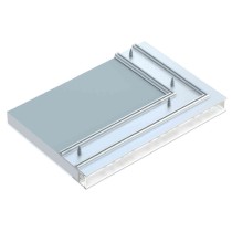 APA16 profil aluminiowy lakierowany biały ścienny/sufitowy 1m