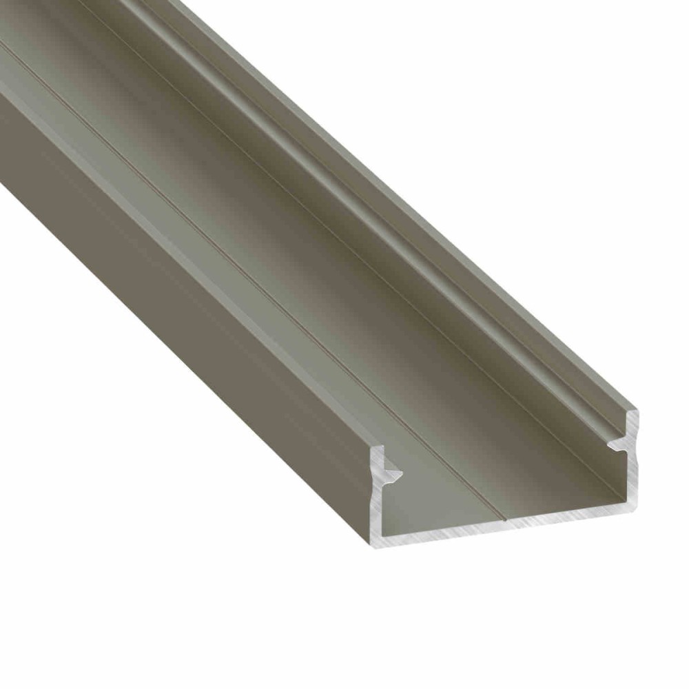 Profil DUAL 1m aluminiowy anodowany INOX nawierzchniowy