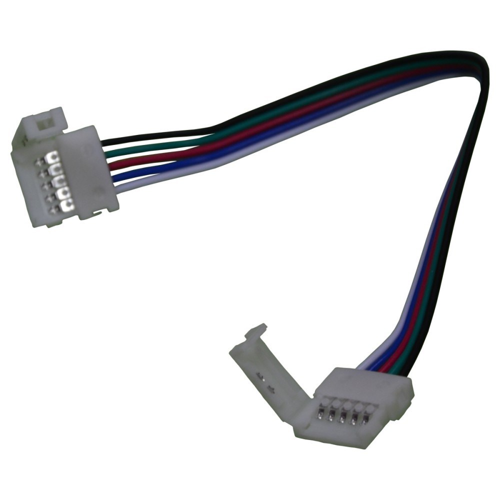 Złączka klips podwójny z przewodem do taśm LED RGBW 12 mm