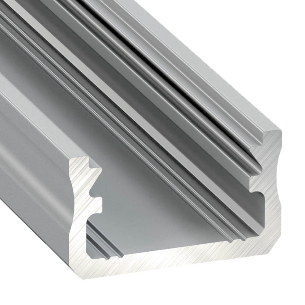 Profil typ A 1m aluminiowy anodowany srebrny nawierzchniowy