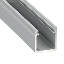 Profil typ Y 1m aluminiowy anodowany srebrny nawierzchniowy